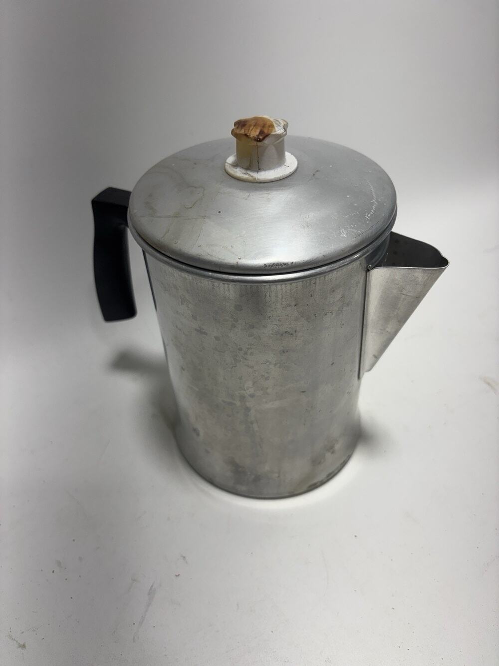 Vintage Mirro Aluminum Stovetop Coffee Percolator Complete Manitowoc WI Camping